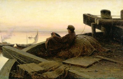 على نهر الفولجا ، 1889 بواسطة أبرام إيفيموفيتش أركيبوف